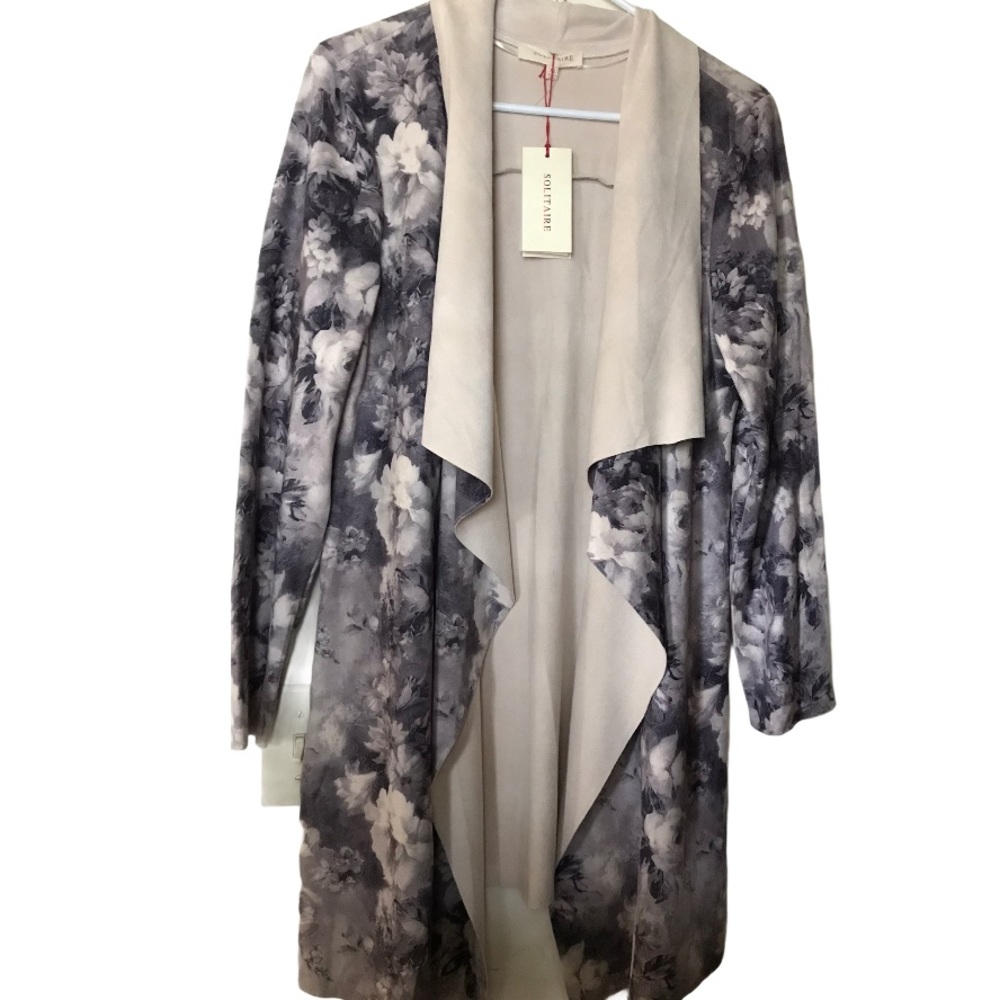 COPY - 🆕 Solitaire Faux Suede Floral Waterfall Ca…
